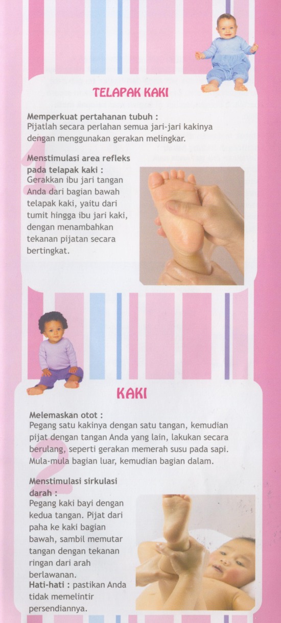 cara memijat telapak kaki bayi anda